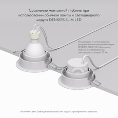 Точечный встраиваемый влагозащищенный светильник Denkirs DK2026-WH