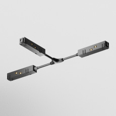 Коннектор питания Т-образный Gravity черный, TRA004CWT-22B