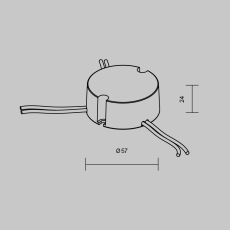 Источник тока DALI NFC DT6 100-500mA +PUSH DIM, 721029