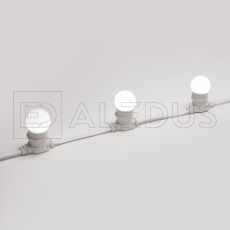 Светодиодная лампа ALEDUS для Белт Лайта, E27, G45, белая