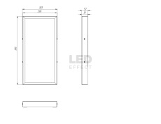 ОФИС УНИВЕРСАЛ IP54 CRI90 15 Вт 300х600