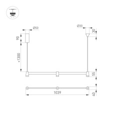 Светильник SP-ELIZEO-S1000-16W Warm3000 (WH, 35 deg, 230V) (Arlight, IP20 Металл, 3 года)