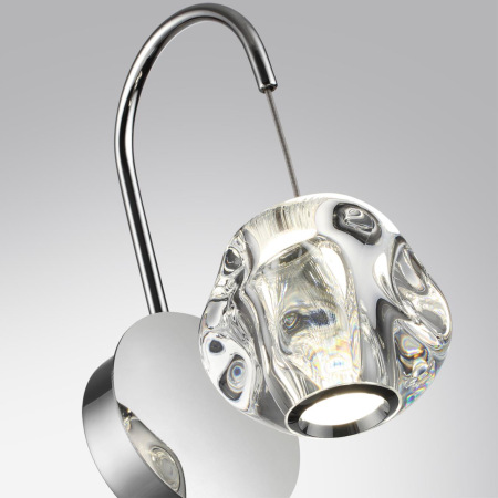 5084/5WL L-VISION ODL25 553 хром/прозрачный/металл/акрил Бра LED 5W 4000K 250Лм JEMSTONE