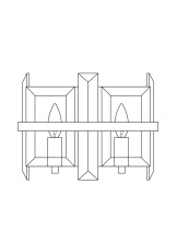 Настенный светильник (бра) Cerezo E14x2, MOD201WL-02N