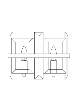 Настенный светильник (бра) Cerezo E14x2, MOD201WL-02N