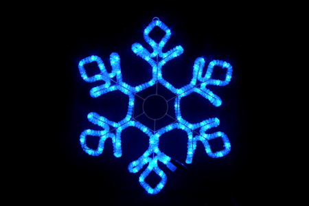 LED-XM(FR)-2D-CK022-B-30'' Blue Снежинка 79х69см