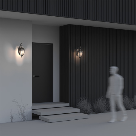 Настенный светильник (бра) Fleur E27х1 60Вт IP 44, O414WL-01GB