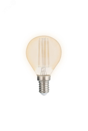 Лампа светодиодная декоративная PLED OMNI G45 8w E14 4000K Gold