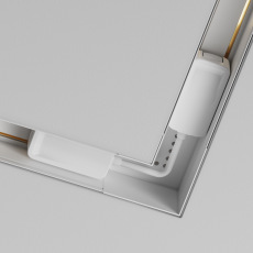 Коннектор питания угловой Radity встраиваемый белый TRA084CPC-W-12