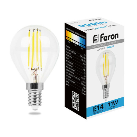 Лампа светодиодная Feron LB-511 Шарик E14 11W 6400K