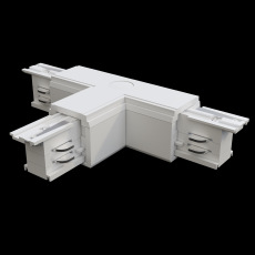 Коннектор Т-образный правый Trinity белый, TRA005CT-31W-R