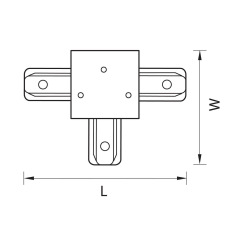 Коннектор T-образный Lightstar Barra 501137