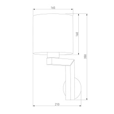 Бра TK Lighting 4221 Troy Gray