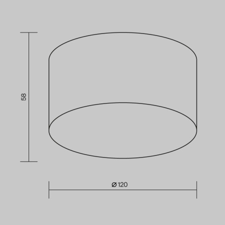 Потолочный светильник Zon IP 3000K 15Вт IP 65, O430CL-L15B3K