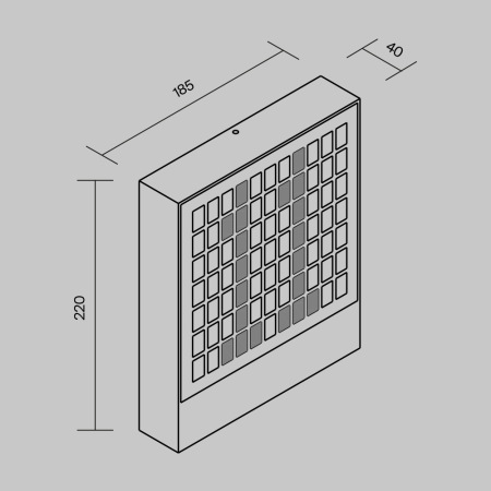 Настенный светильник (бра) Anri 3000К 10Вт IP54, O475WL-L10GF3K