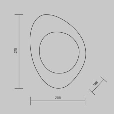 Настенный светильник (бра) Mabell MOD306WL-01G