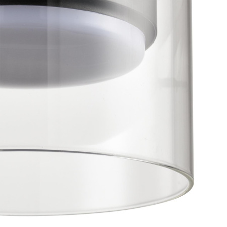 8232/1 COMFI LN25 черный/прозрачный, металл/стекло Подвес LED GX70 1*10W 220V NATALINA