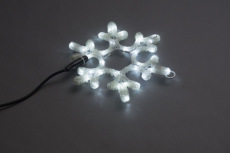 LED-XM-(FR)-2D-CK003-A-W White Снежинка 30х25.5см, 230V