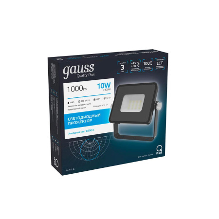 фото Прожектор светодиодный Gauss Qplus 10W 6500К 613511310