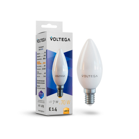 Светодиодная лампа Simple Candle 7W 3000K E14 180°