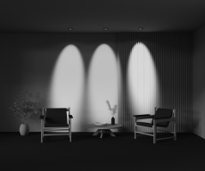 Встраиваемый светильник Lens 12Вт 4000К 70°, DL105-12W4K-B