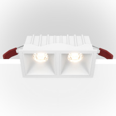 Встраиваемый светильник Alfa LED 4000K 2x10Вт 36° Dim Triac DL043-02-10W4K-D-SQ-W