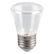 Лампа светодиодная, (1W) 230V E27 2700K C45 прозрачная, LB-372