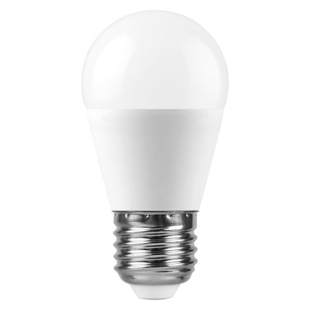 Лампа светодиодная, (11W) 230V E27 6400K G45, LB-750