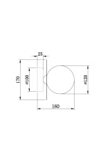 Настенный светильник (бра) Freya FR5391WL-01BS