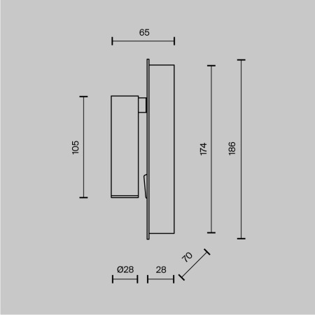 Настенный светильник (бра) Mirax 3000К 3Вт IP 20, C041WL-L3W3K