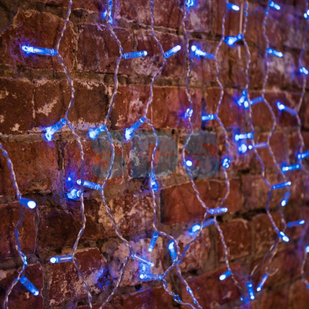 Гирлянда Светодиодный Дождь  2x0,8м, Прозрачный провод, 230 В, диоды Синие, 160 LED