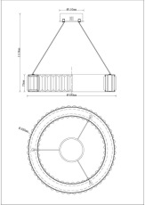 Подвесной светодиодный светильник Moderli Columbia V9060-PL