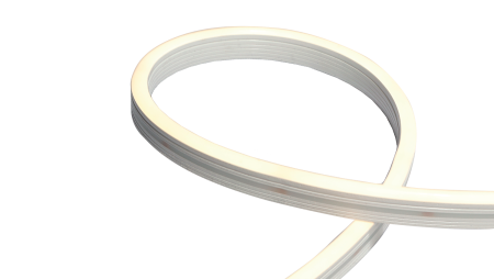Лента светодиодная неоновая, 144 LED/м, 9,6 Вт/м, 24В , IP67, Цвет: Холодный белый, 028370