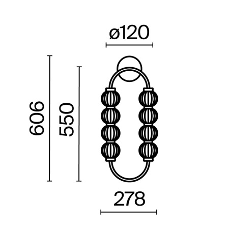 Настенный светильник (бра) Amulet 3000К 16Вт, MOD555WL-L11G3K