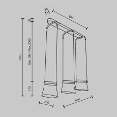 Подвесной светильник Cabaret 3000К 20Вт, MOD170PL-L24BS3K