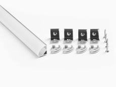Профиль угловой LEDS POWER СПУ1616 алюм. анод-й с матовым рассеивателем 2м 008134