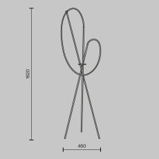 Напольный светильник (торшер) Crochet 3000К 36Вт, MOD369FL-L36BS3K