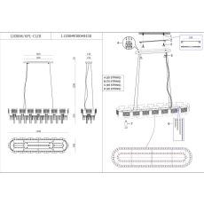 Подвесная люстра Lumien Hall Britta LH3006/6PL-CLCR