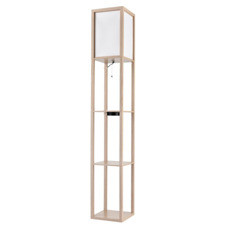 8091/1F COMFI LN25 дерево/белый, дерево/текстиль Торшер Е27 1*60W 220V PRACTIC