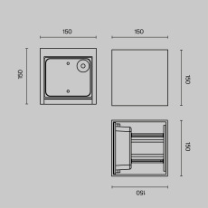 Архитектурная подсветка Fulton 3000К 20Вт IP 54, O572WL-L20B3K