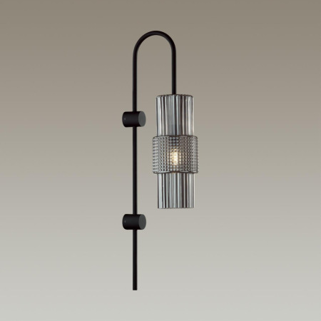 5016/1W MODERN ODL23 481 черный/дымчатый металл/стекло Бра E14 1*40W PIMPA