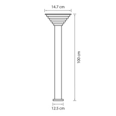 Уличный светодиодный светильник Lightstar Piatto 379737