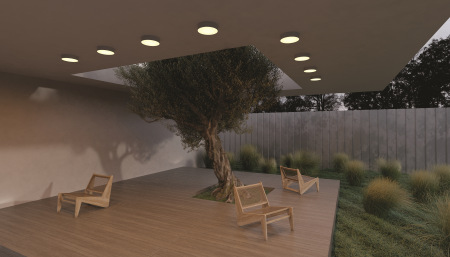 Потолочный светильник Zon IP 3000K 30Вт IP 65, O431CL-L30B3K