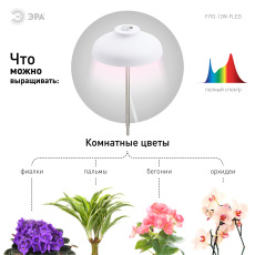 Светильник для растений ЭРА FITO-12W-FLED штыковой полного спектра 12 Вт