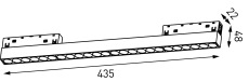 Светильник линейный дарклайт SY-LINK SY-LINK-435-WH-18-WW