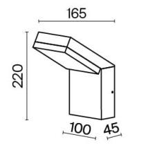 Настенный светильник (бра) Paso 3000К 12Вт IP 54, O595WL-L12B3K
