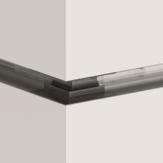 Угловой коннектор внешний S35 встраиваемый черный, TRA004OCL-22B