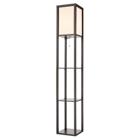 8090/1F COMFI LN25 кофейный/белый, дерево/текстиль Торшер Е27 1*60W 220V PRACTIC