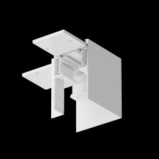 Коннектор угловой Gravity накладной белый TRX010CL-21W