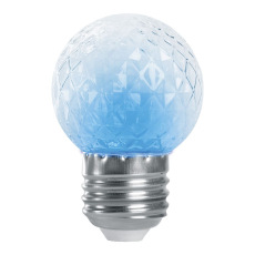 Лампа-строб, (1W) 230V E27 синий G45 , LB-377